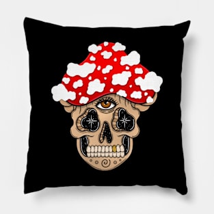 Mushroom skeleton Pillow