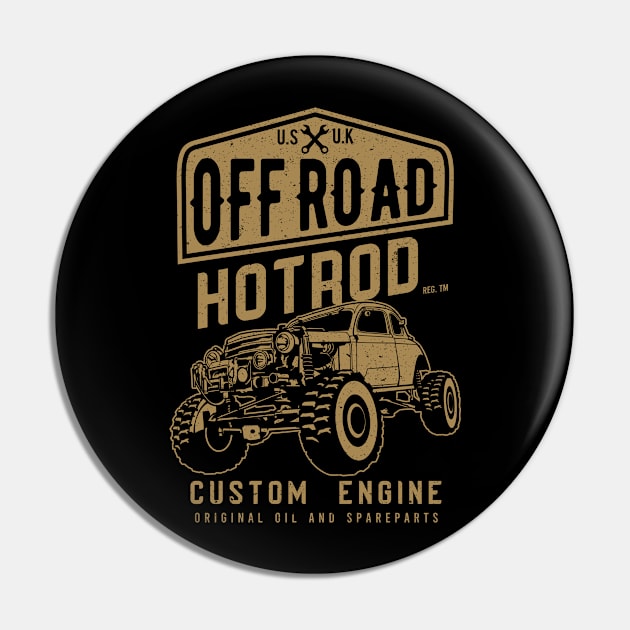 Off road Hotrod Pin by Teefold