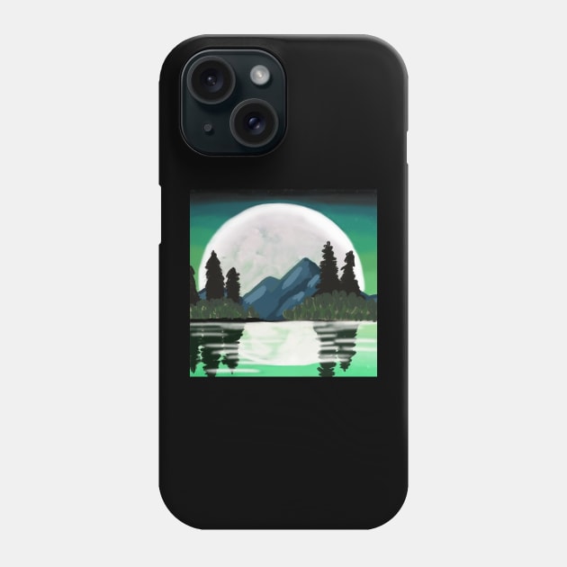 Romantic Moonlight Phone Case by Art by Ergate