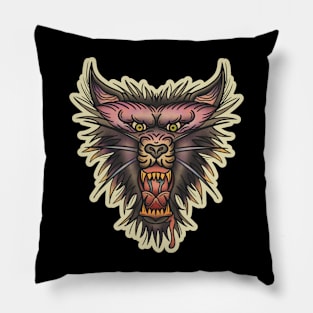 Purple Party Wolf Pillow