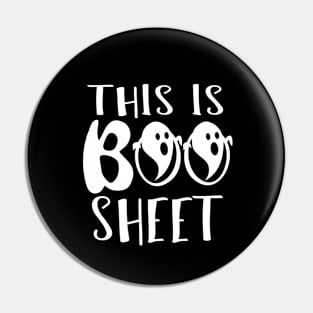 This Is Boo Sheet - Halloween Boo Boo Sheet Ghost Costume Pin