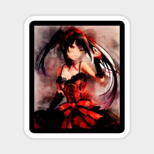 Tokisaki Kurumi Anime Watercolor Magnet