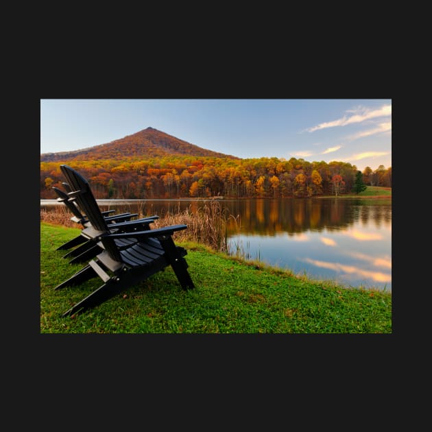 Autumn Lakeside Serenity - Peaks of Otter by somadjinn