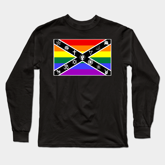 New and Improved Rebel Flag - Confederate Flag - Long Sleeve T-Shirt |  TeePublic