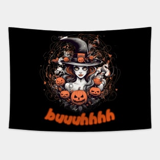 Buuhhhh-Halloween Haunt Tapestry