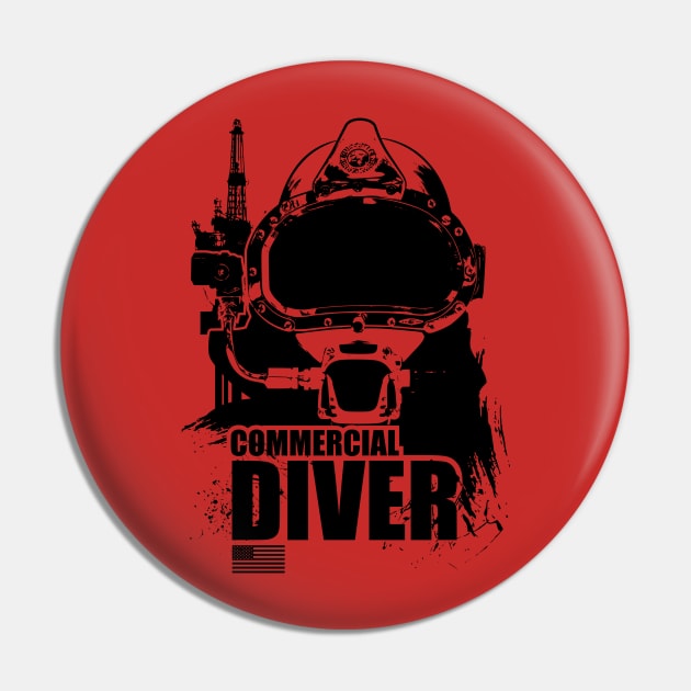 American Commercial Diver Pin by TCP