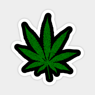 Weed Leaf with Weed Leaf Pattern Magnet