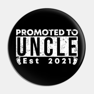 Vintage Promoted to uncle 2021 new uncle gift Pin