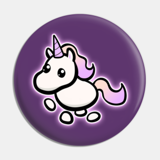 Adopt Me Unicorn Pins And Buttons Teepublic - meganplays roblox adopt me unicorn