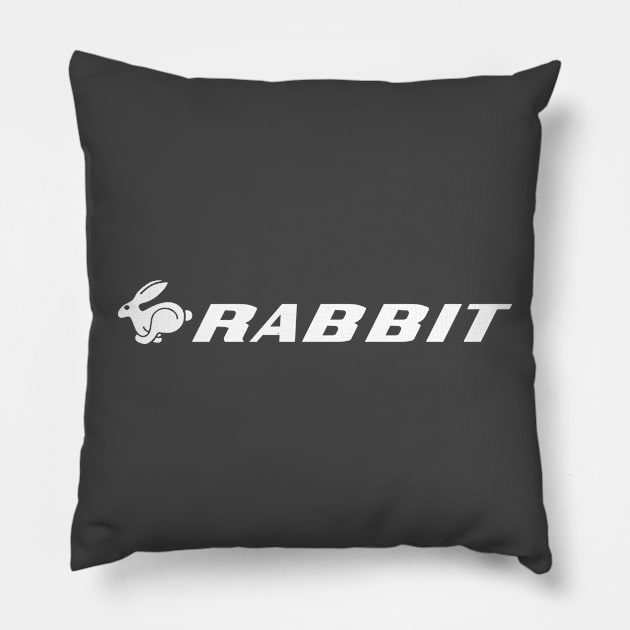 Rabbit Pillow by Printstripe