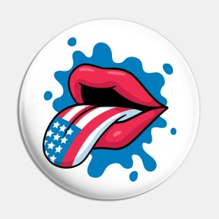 Independence Day USA Love Pin