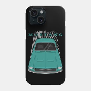 Ford Mustang Fastback 1968 - Turquoise Phone Case