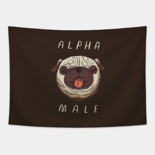 alpha pug Tapestry