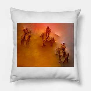 Native American Warrior Pillow