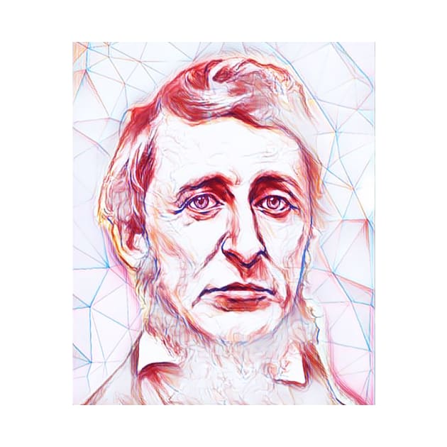 Henry David Thoreau Portrait | Henry David Thoreau Artwork by JustLit