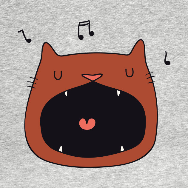 Singing Cat Cat T Shirt Teepublic