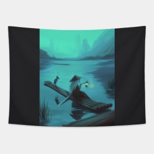 Silent lake Tapestry