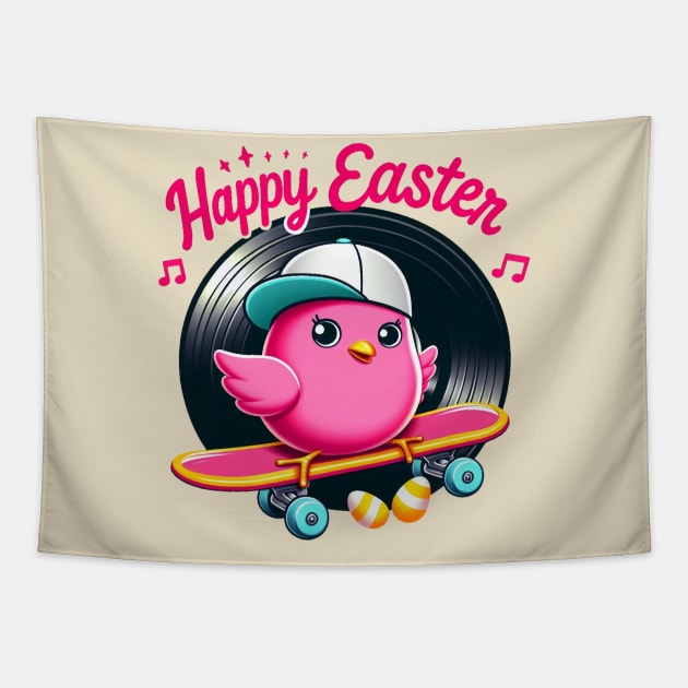 easter peeps vinyl Tapestry by BukovskyART