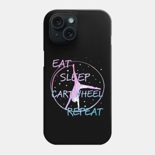 Eat Sleep Cartwheel Repeat Gymnast Girl Phone Case