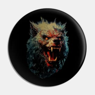 Crazy Werewolf Pin