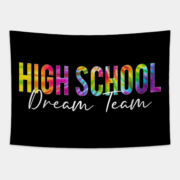 High School Dream Team Students Teachers Back to School Tapestry by Ene Alda