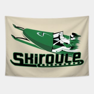 SKI green snowmobiles Tapestry