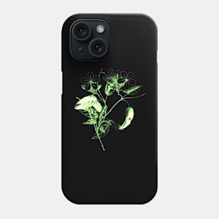 Flowers art - Green flower blooming Phone Case