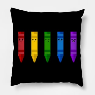 Expressive Crayons Pillow