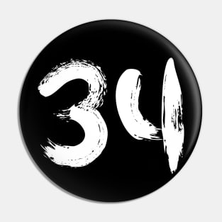 Number 34 Pin