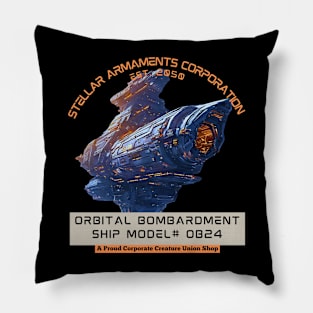 Orbital Bombardment ship model# OB24 Pillow