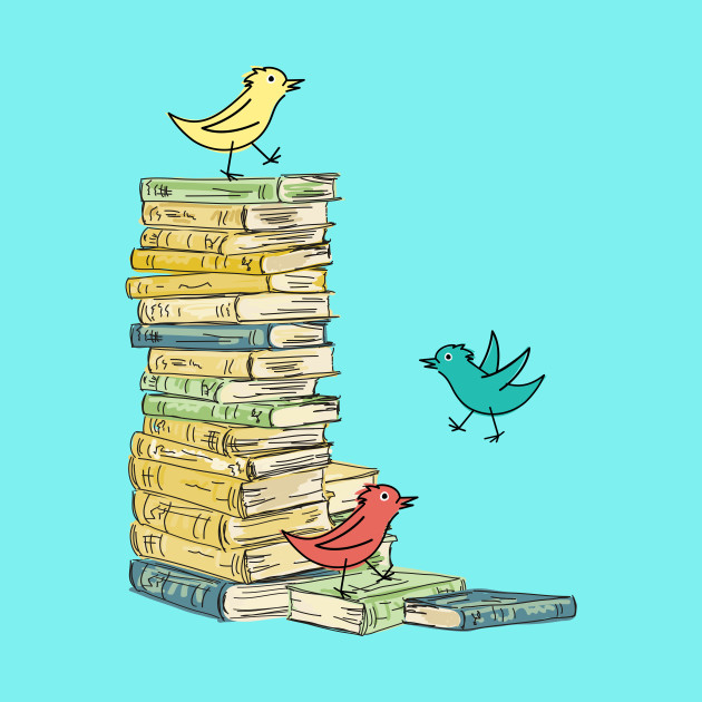 Silly Birds and Books - Birds - Phone Case