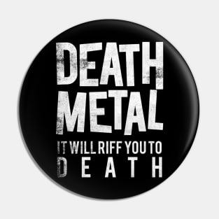 Death Metal Pin