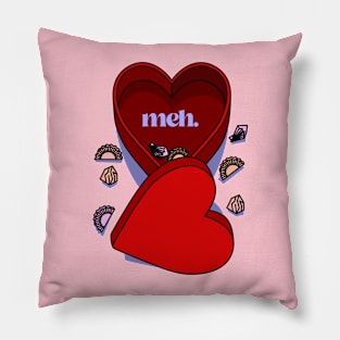 meh - empty valentine chocolate box Pillow