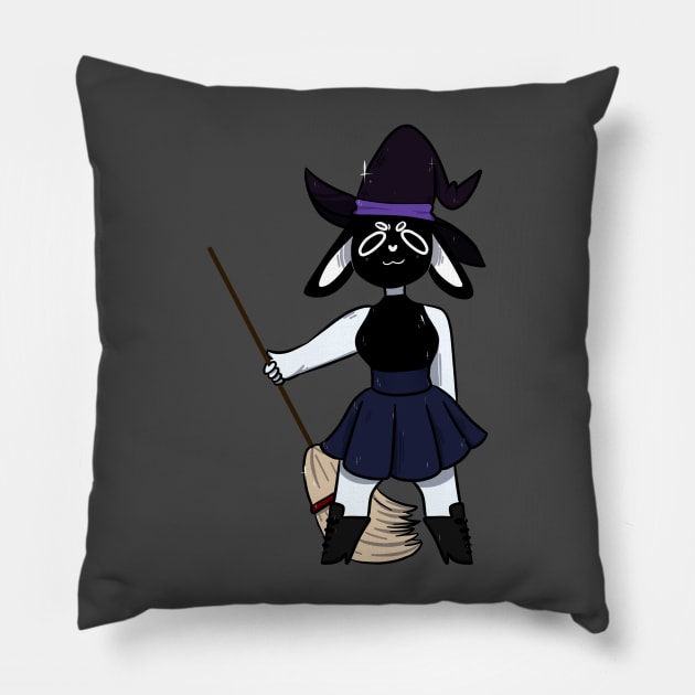 bun bun witch Pillow by Witch