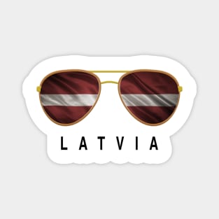 Latvia Sunglasses, Latvia Flag, Latvia gift ,  Latvian , Magnet