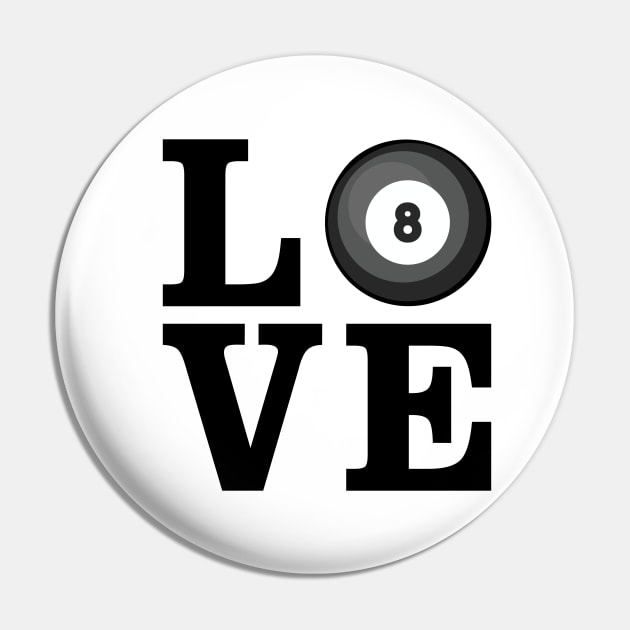 Love Billiard Pin by DesignWood-Sport