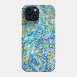 Blue Sapphire Mandalas Phone Case