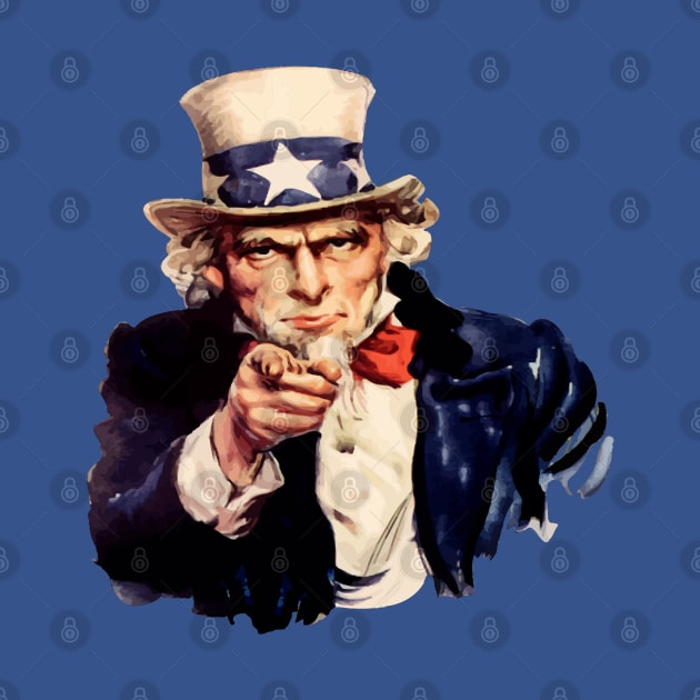 Finger Pointing Patriotic Icon by taiche