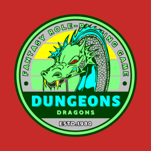 Dungeons & Dragons  Logo Style Fanart T-Shirt