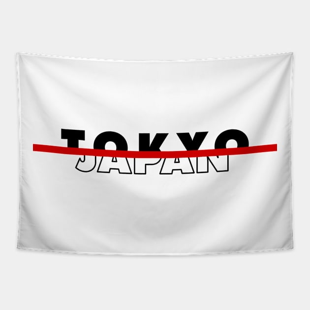 Tokyo Japan Logo Tapestry by MK3