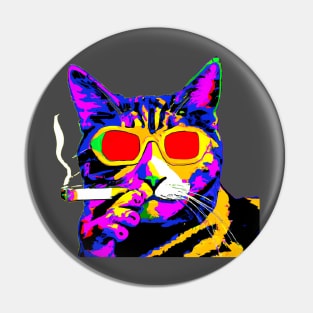 Cool top g cat Pin