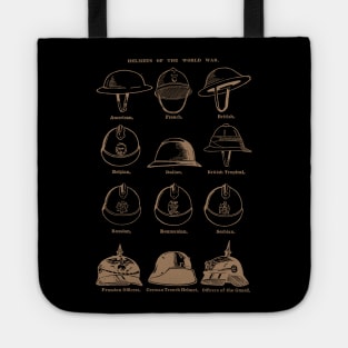 Helmets of the World War 1 Tote