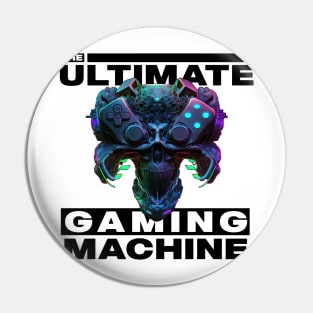 Gamer's Cybernetic Skull Pin