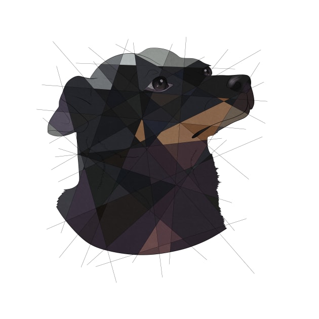 Small Black Dog by Blacklightco