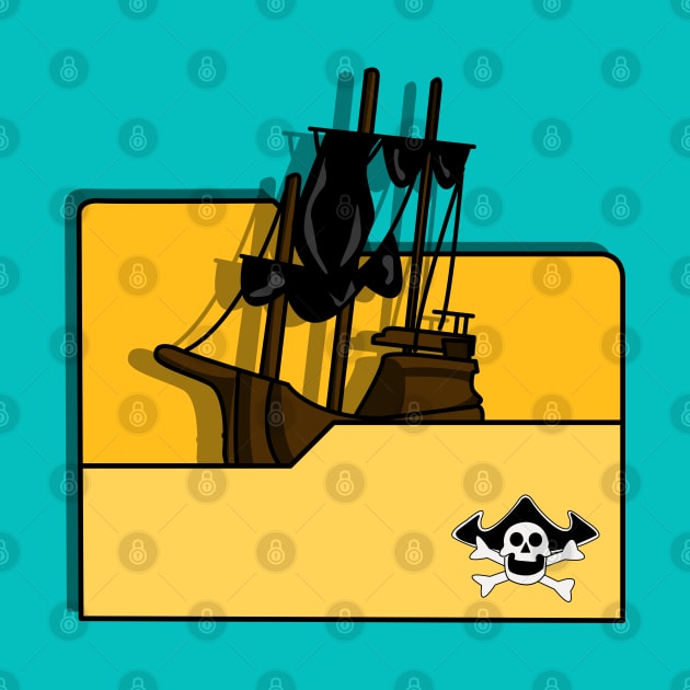 Pirate Ship Folder Icon by Fun Funky Designs