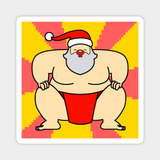Sumo Santa Claus 2 Magnet