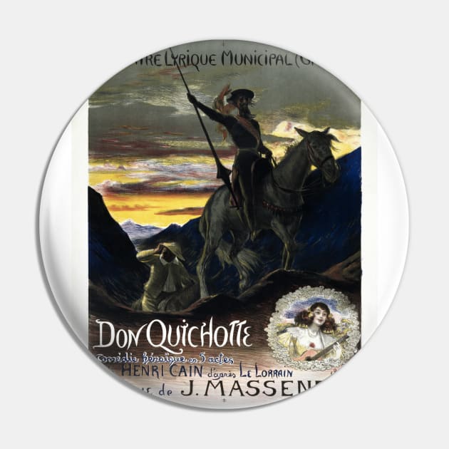 Georges Rochegrosse poster for Jules Massenet's Opera Don Quichotte Don Quixote Pin by SybaDesign