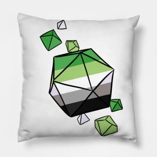 Aro Pride Flag Dice Pillow