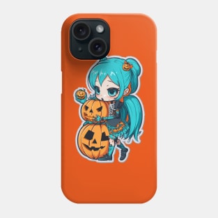 Halloween Skeleton Kawaii Girl Phone Case