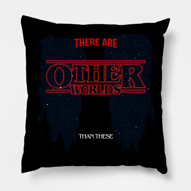 Stranger Worlds Pillow by Paulychilds